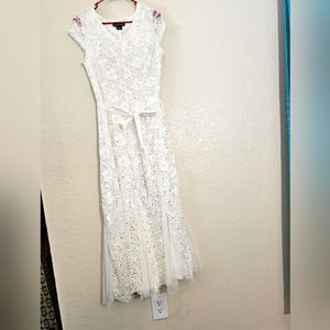 White dress long